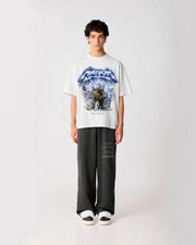 WHITE BOXY FIT REBEL TSHIRT