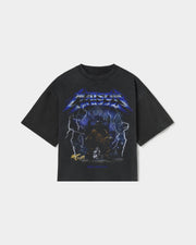 VINTAGE BLACK BOXY FIT TSHIRT